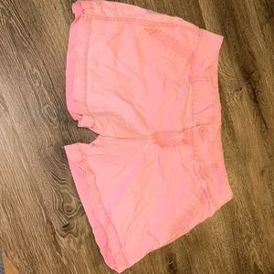 Bright pink shorts!